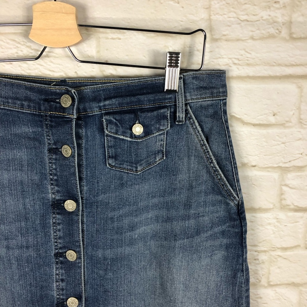 GAP 1969 Button Front Denim Skirt - Picture 4 of 7